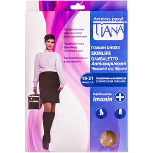 Гольфи антиварикозні TIANA 950 (Тіана) UNISEX SKINLIFE 18-21 мм рт ст 140 den розмір 4 чорні
