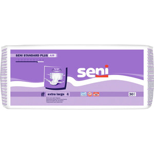 Подгузники для взрослых SENI (Сени) Standard Plus Air Extra Large (Стандарт Плюс Аир Экстра Лардж) размер XL/4 30 шт