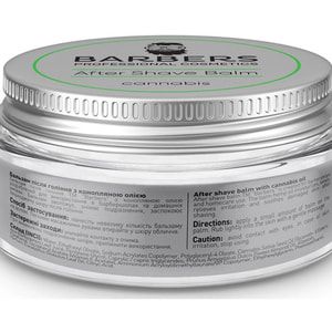 Бальзам після гоління BARBERS (Барберс) Cannabis з конопляною олією 100 мл