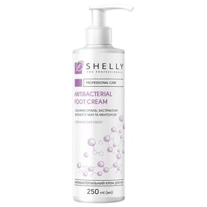 Крем для ног SHELLY (Шели) антибактериальный с ионами серебра, экстрактом зеленого чая и ментолом 250 мл