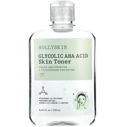 Тонік для обличчя HOLLYSKIN (Холліскін) Glycolic AHA Acid Skin Toner 250 мл