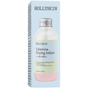 Средство локальное от прыщей и покраснений HOLLYSKIN (Холлискин) Calamin Drying Lotion с мгновенным действием за 1 ночь 15 мл