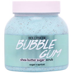 Скраб для тіла HOLLYSKIN (Холліскін) Bubble Gum цукровий з олією ши та перлітом 300 мл (350 г)