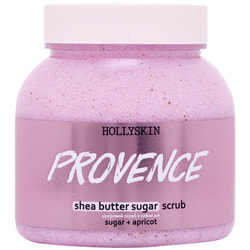 Скраб для тіла HOLLYSKIN (Холліскін) Provence цукровий з олією ши та перлітом 300 мл (350 г)