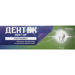 Фитогель для ротовой полости (DENT OK) ДентОК Ультраэффект 30 г Solution Pharm