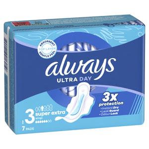 Прокладки гігієнічні жіночі ALWAYS (Олвейс) Ultra Day&Night Single (Дей Найт Сінгл) ультратонкі ароматизовані 7 шт