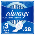 Прокладки гигиенические женские ALWAYS (Олвейс) Ultra Day&Night Quatro (дэй найт кватро) ультратонкие ароматизированные 28 шт