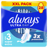 Прокладки гігієнічні жіночі ALWAYS (Олвейс) Ultra Day&Night Quatro (дей найт кватро) Super Extra (размер 3) 28 шт