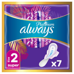 Прокладки гигиенические женские ALWAYS (Олвейс) Ultra Platinum Super Single (ультра платинум супер сингл) 7 шт