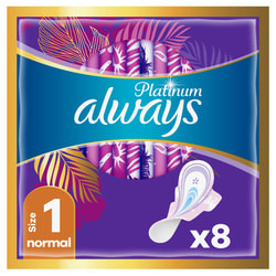 Прокладки гігієнічні жіночі ALWAYS (Олвейс) Ultra Platinum Normal Single (Ультра платинум нормал сингл) 8 шт