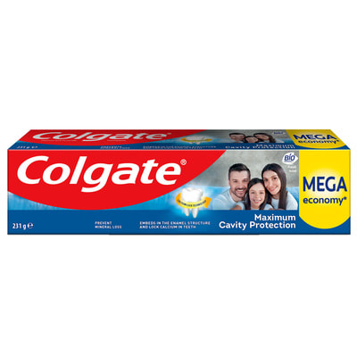 Зубна паста Colgate (Колгейт) Максимальний захист від карієсу Свіжа м'ята 150 мл (231 г)