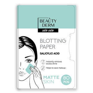 Салфетки матирующие для лица Beauty Derm (Бьюти дерм) с салициловой кислотой 80 шт