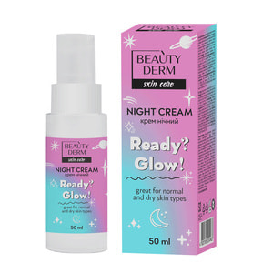Крем для обличчя Beauty Derm (Бьюті дерм) нічний Ready?Glow! 50 мл