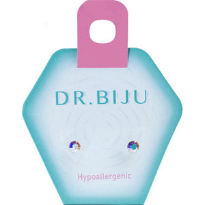 Сережки DR.BIJU (Доктор Бижю) Сіріус 3,5 мм Північне сяйво 1 пара
