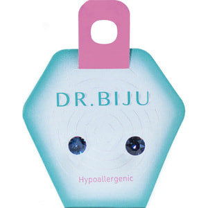Сережки DR.BIJU (Доктор Бижю) Сіріус 5,3 мм Графіт 1 пара