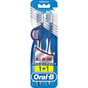 Зубная щетка ORAL-B (Орал-би) Pro-Expert (Про эксперт) Все в одном 40 средней жесткости 2 шт