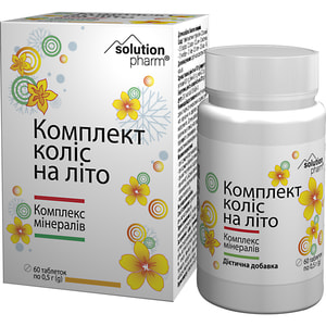 Комплект коліс на літо мінер. компл. табл. №60 Solution Pharm