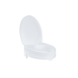 Сиденье туалетное высокое с крышкой нагрузка до 225 кг KING-10L-00