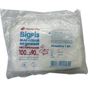 Отрез марлевый (марля) Tabula Vita (Табула Вита) медицинский нестерильный размер длина 100 см (1 метр) х ширина 90 см 1 шт