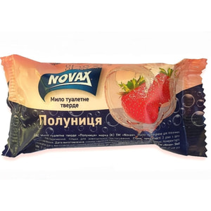 Мыло твердое NOVAX (Новакс) Клубника 60 г