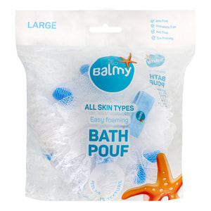 Мочалка для тела BALMY (Балми) 02519 синтетическая большая 1 шт
