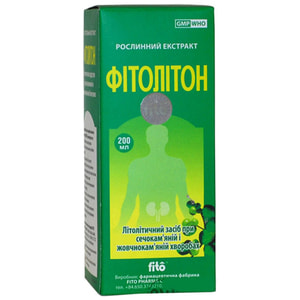 Экстракт для профилактики и комплексного лечения заболеваний мочеполовой системы Фитолитон 200 мл