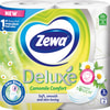 Туалетная бумага ZEWA Deluxe (Зева Делюкс) с ароматом ромашки белая 3-х слойная 4 рулона
