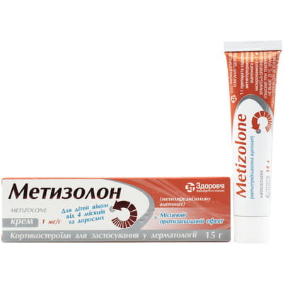 Метизолон крем д/наруж. прим. 1мг/г туба 15г