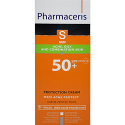 Крем для лица PHARMACERIS S (Фармацерис) Medi Acne Protect солнцезащитный для кожи с акне SPF 50+ 50 мл