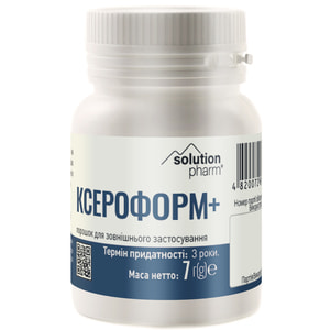 Ксероформ + порошок для зовнішнього застосування 7 г Solution Pharm