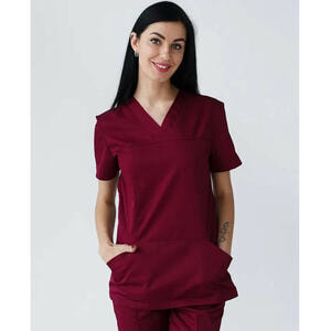 Костюм медицинский Топаз женский цвет марсала размер 50