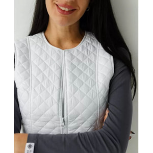 Жилетка медична утеплена Женева жіноча колір біла розмір 48-50