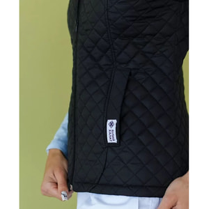 Жилетка медична утеплена Женева жіноча колір чорна розмір 56-58