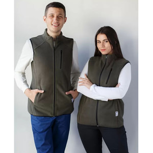 Жилетка медицинская флисовая Канада унисекс цвет хаки размер 44-46