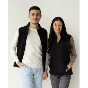 Жилетка медична флісова Канада унісекс колір чорний розмір 52-54