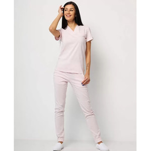 Костюм медицинский Марсель женский цвет пудровый размер 54