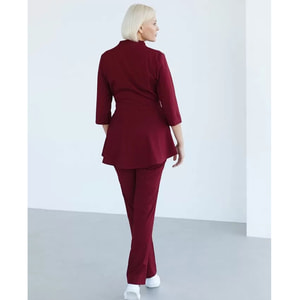 Костюм медицинский Мишель женский цвет марсала размер 44