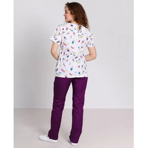 Костюм медичний жіночий з принтом Топаз MediKids розмір 46