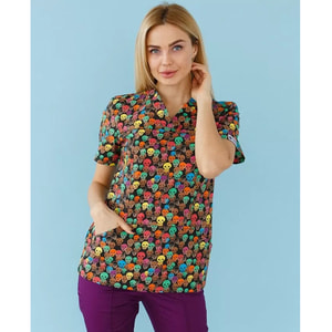 Костюм медичний жіночий з принтом Топаз Tattoo розмір 42