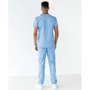 Костюм медицинский Милан мужской цвет голубой размер 56