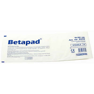 Пластырь Бетапед для закрытия ран размер 9 см х 30 см 1шт