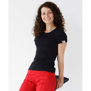 Футболка медична колір чорний жіноча розмір L