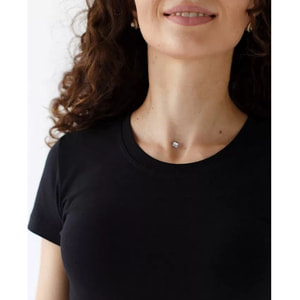 Футболка медична колір чорний жіноча розмір L