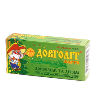 Пігулки загальнозміцнюючої дії Довголіт форте 40 шт