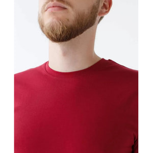 Футболка медицинская мужская цвет бордовый размер XL