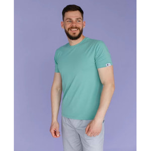 Футболка медицинская мужская цвет серо-зеленый размер XL