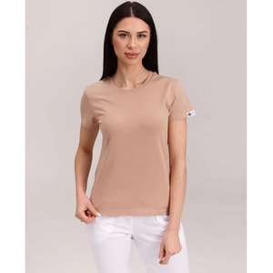 Футболка медицинская цвет бежевый женская размер L