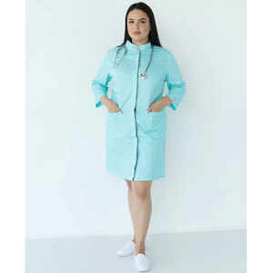 Халат медичний Сакура колір м'ятно-сірий жіночий розмір 60