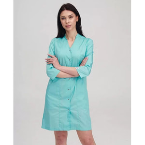 Халат медичний Елізабет колір м'ятний жіночий розмір 46