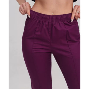 Брюки медицинские цвет фиолетовый женские размер 48